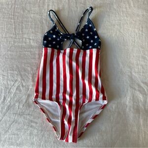 Old Navy American Flag One Piece Swimsuit 5T